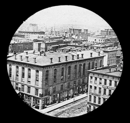 Northwest view from the courthouse before the Chicago Fire of 1871